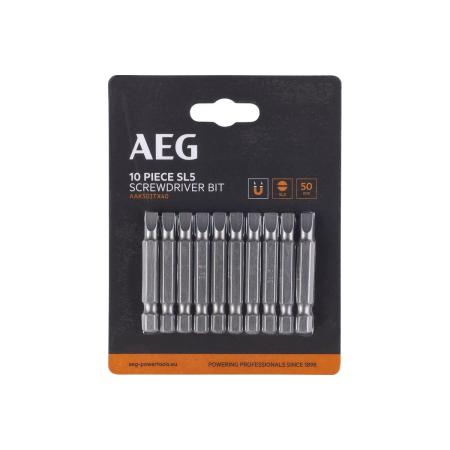 AEG Биты 10шт.SL5x50mm AAK5010TX40 4932479529
