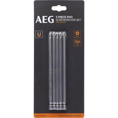 AEG Биты 5шт.РН2x150mm ASDPH21505 4932479506
