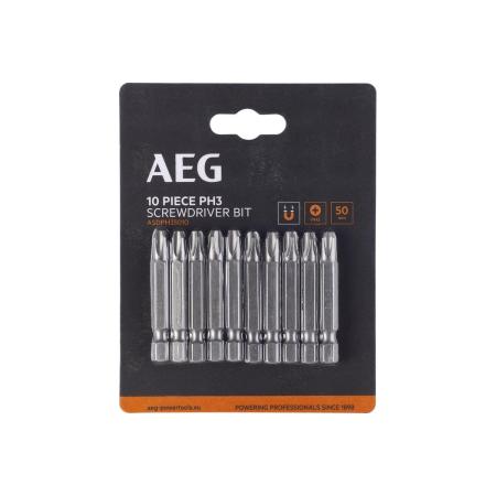 AEG Биты 10шт.РН3x50mm ASDPH35010 4932479514