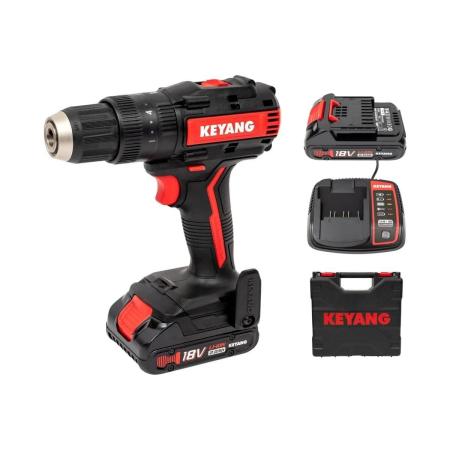 KEYANG Аккумуляторная ударная дрель-шуруповерт DM18BL-W (Set)
