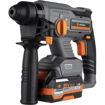Anycons Бесщеточный перфоратор AC-H408 SDS+, 2 Дж, 21В, 2 акб, AC-H4082 5093486