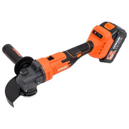 Спец Шлифмашина угловая аккумуляторная БШУ-21-Б (бесщеточный двигатель),125мм,5500-9000об/мин,21В,2 аккум Ли-Ион,4,0Ач,зу 4,0ч, кейс,цв коробка СПЕЦ-4128