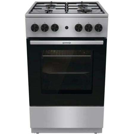 Газовая плита Gorenje GGI5A21XJ,  газовая духовка,  без крышки,  сталь, серебристый