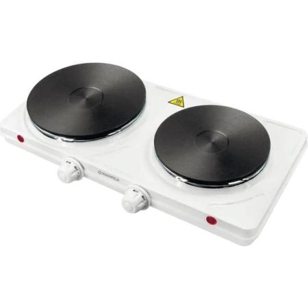 Настольная плита электрическая MAUNFELD SEHE.232W, эмалированный металл, белый [ут000009712]