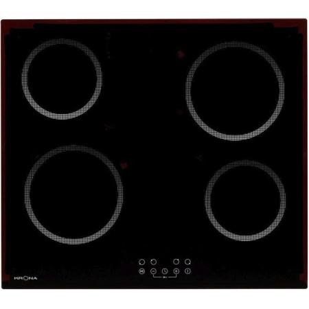 Электрическая варочная поверхность Krona Asten 60 BL, конфорок: 4 шт.,  стеклокерамика,  независимая, черный