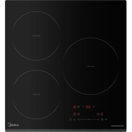 Индукционная варочная поверхность Midea MIH43103F, конфорок: 3 шт.,  стеклокерамика,  независимая, черный