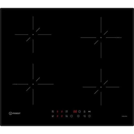 Индукционная варочная поверхность Indesit IS 40CQ60 NE, конфорок: 4 шт.,  стеклокерамика,  независимая, черный
