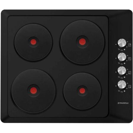 Электрическая варочная поверхность MAUNFELD EEHE.64.4B, конфорок: 4 шт.,  эмаль,  независимая, черный