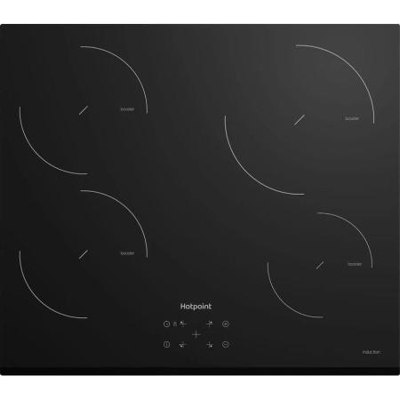 Индукционная варочная поверхность HOTPOINT HQ 1460S BF, конфорок: 4 шт.,  стеклокерамика,  независимая, черный