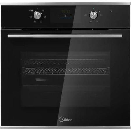 Духовой шкаф электрический Midea MO47003GB,  60л,  дверца с 2 стеклами,  черный