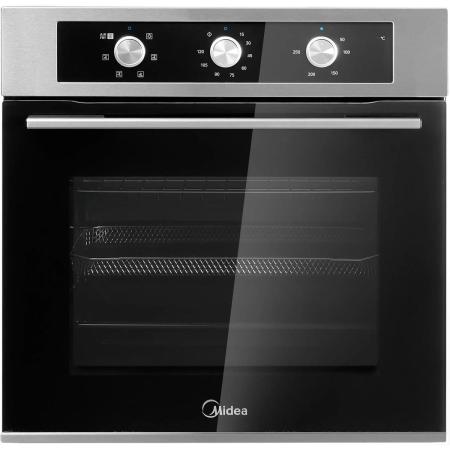 Духовой шкаф электрический Midea MO37003X,  60л,  дверца с 2 стеклами,  нержавеющая сталь