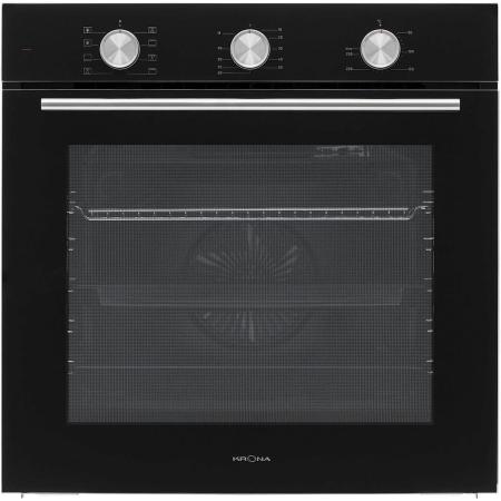 Духовой шкаф электрический Krona Birne 60 BL,  78л,  дверца с 2 стеклами,  черный
