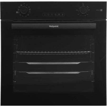 Духовой шкаф электрический HOTPOINT HSTF 1231 Jsah,  72л,  дверца с 3 стеклами,  черный