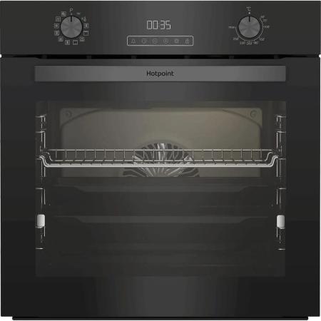Духовой шкаф электрический HOTPOINT HFE9 1231 JSH BLG,  72л,  дверца с 3 стеклами,  черный