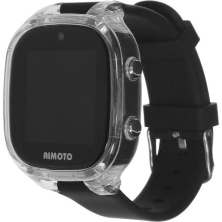 Смарт-часы Кнопка Жизни Aimoto Crystal,  1.44",  черный/черный [8360201]