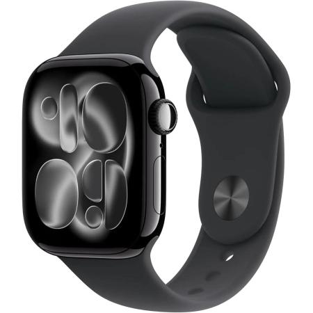 Смарт-часы Apple Watch Series 11 A3331,  42мм,  черный/черный [meqt4lw/a]