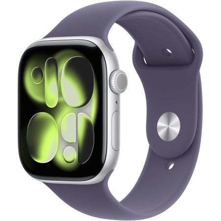 Смарт-часы Apple Watch Series 11 A3333,  46мм,  фиолетовый/серебристый [meva4x/a]
