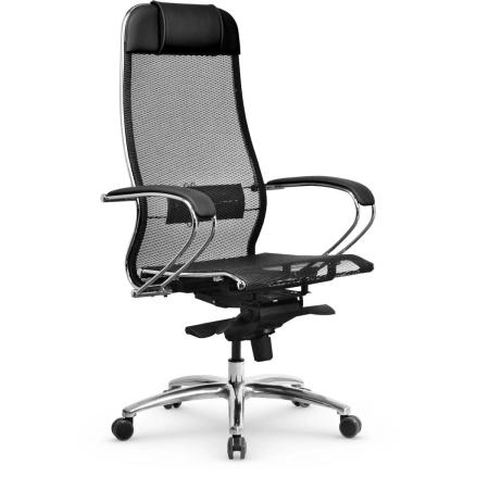 Кресло МЕТТА Samurai S-1.04 MPES, на колесиках, экокожа/сетка, черный [z312294682]