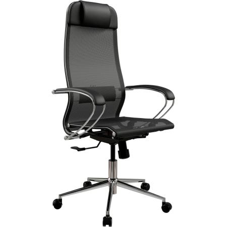 Кресло МЕТТА ErgoLife Set 4, на колесиках, сетка, черный [z316738977]