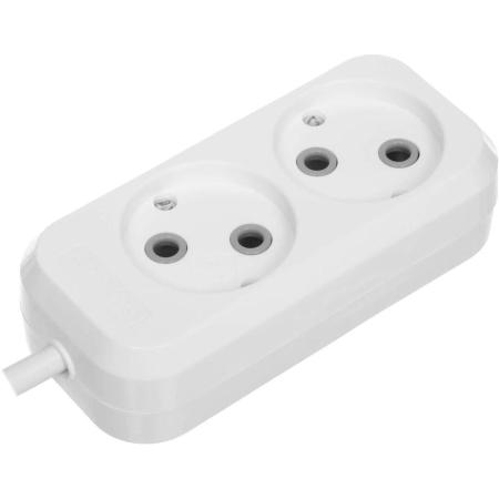 Сетевой удлинитель Defender B220, 5м, белый [99272]