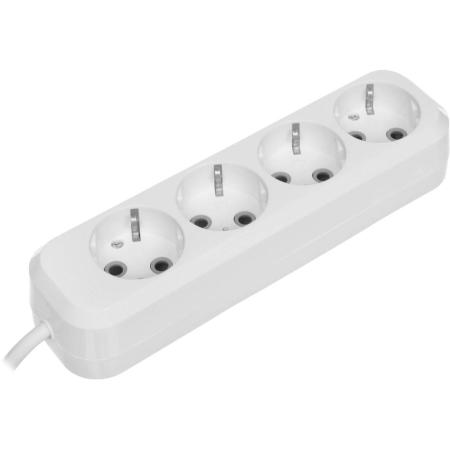 Сетевой удлинитель Defender R340, 2м, белый [99375]