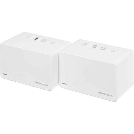 Wi-Fi роутер MERCUSYS Halo H25BE,  Wi-Fi 7,  BE3600,  2.4/5ГГц, 3 WAN/LAN, белый, 2 шт. в комплекте [halo h25be(2-pack)]