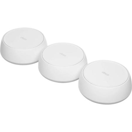 Бесшовный Mesh роутер TP-LINK Deco BE25,  Wi-Fi 7,  BE3600,  2.4/5ГГц, 2 WAN/LAN, белый, 3 шт. в комплекте [deco be25(3-pack)]