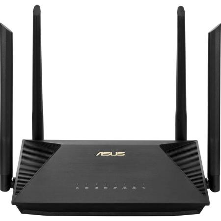 Wi-Fi роутер ASUS RT-AX1800U,  Wi-Fi 6,  AX1800,  2.4/5ГГц, 3 LAN,  1xUSB, черный