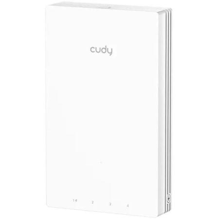 Точка доступа CUDY AP1300 Wall,  AC1300,  2.4/5ГГц,  4xRJ45,  белый