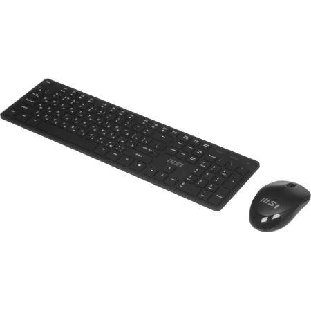 Комплект (клавиатура+мышь) MSI K200 Combo MS-8ZA4, USB, беспроводной, черный [s11-43ru304-y92]
