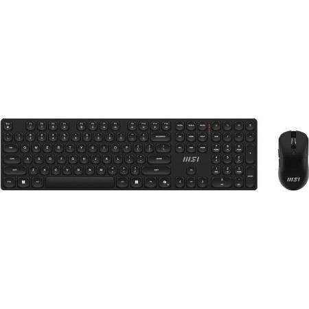 Комплект (клавиатура+мышь) MSI Forge K210 Combo, USB, беспроводной, черный [s11-43ru213-y92]