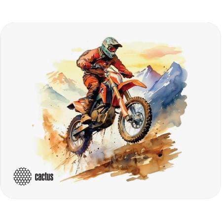 Коврик для мыши Cactus Motobike ткань, 250х200х3мм [cs-mp-d12s]