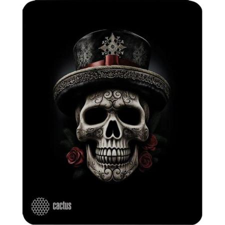 Коврик для мыши Cactus Scull рисунок, ткань, 250х200х3мм [cs-mp-d05s]