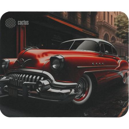 Коврик для мыши Cactus Red Car рисунок, ткань, 300х250х2мм [cs-mp-p07m]