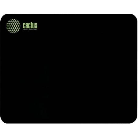 Коврик для мыши Cactus Black черный, ткань, 300х250х2мм [cs-mpc-p01m]