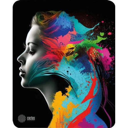 Коврик для мыши Cactus Color paint ткань, 300х250х3мм [cs-mpc-d08m]