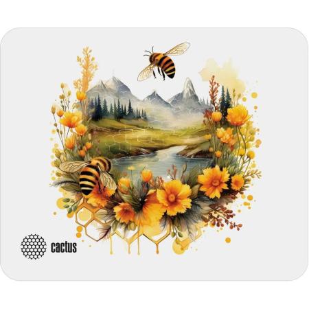 Коврик для мыши Cactus Honeybee ткань, 220х180х2мм [cs-mp-p09xs]