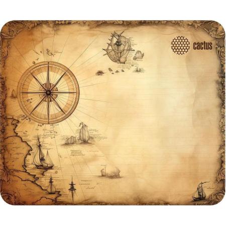 Коврик для мыши Cactus Antique map ткань, 220х180х2мм [cs-mp-p08xs]