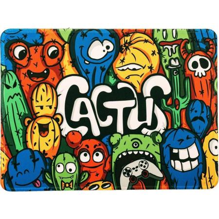 Коврик для мыши Cactus Colorful Cacti ткань, 300х250х3мм [cs-mpc-d03m]
