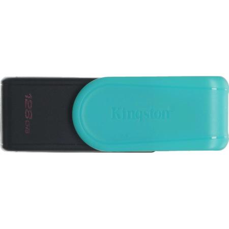 Флешка USB Kingston DataTraveler Exodia S 128ГБ, USB3.0, бирюзовый и черный [dtxs/128gb]