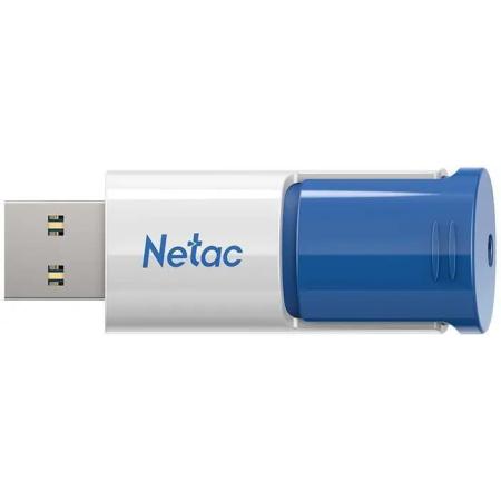Флешка USB NETAC U182 256ГБ, USB3.2, синий и белый [nt03u182n-256g-32bl]