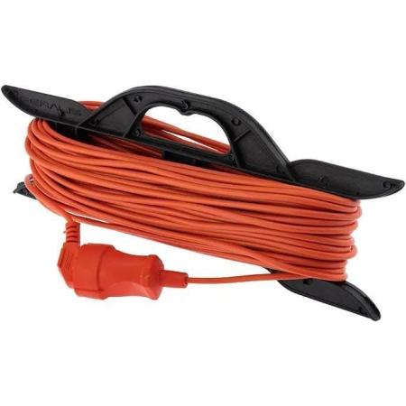 Удлинитель силовой PROCONNECT ПВС, розеток 1шт, 2x0.75 кв.мм, 6A, 30м, ПВС, рамка пластиковая, оранжевый [11-7113]