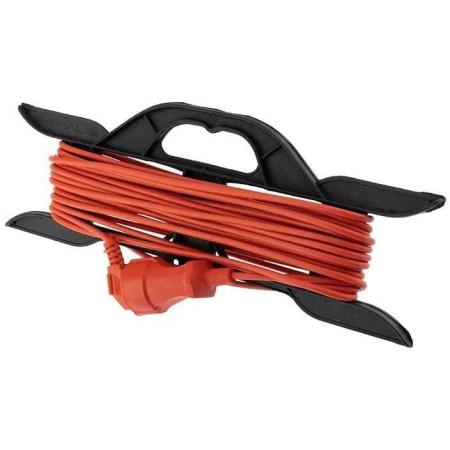 Удлинитель силовой PROCONNECT ПВС, розеток 1шт, 2x0.75 кв.мм, 6A, 10м, ПВС, рамка пластиковая, оранжевый [11-7111]