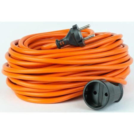 Удлинитель силовой PROCONNECT Pro-Uc, розеток 1шт, 2x0.75 кв.мм, 6A, 10м, ПВС, без катушки, оранжевый [11-7105]