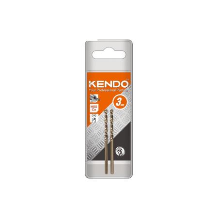 KENDO Спиральное сверло HSS-Co 3,0x61мм 2 шт 10303005