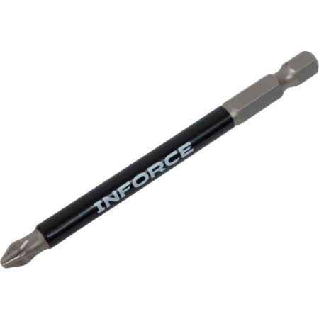 Inforce Биты сталь S2, с насечкой, РН 2x90мм, 10 шт 11-01-376
