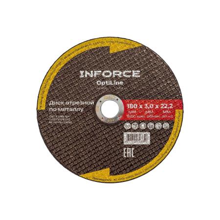 Inforce Диск отрезной по металлу OptiLine (180x3.0x22.2 мм) INB18030