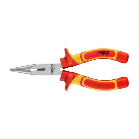 NEO Tools Плоскогубцы удлиненные прямые 180 мм 1000 В CrV полированные 01-224