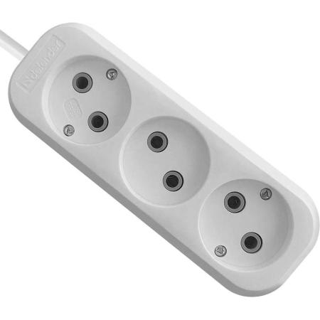 Сетевой удлинитель Defender B230, 7м, белый [99279]