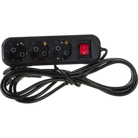 Gigant бытовой удлинитель с заземлением ПВС 3x0,75 3 гнезда 3м 80090